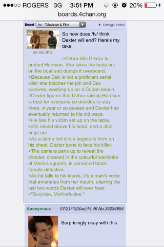 Illustration for article titled Spoilers for the finale of Dexter are on the loose!
